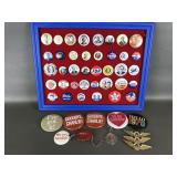 Reproduction Political Buttons, Lapel Pins & More!