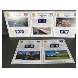 Offical State Quarters Cards Montana, Nevada,