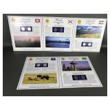 Offical State Quarters Cards Arkansas, Florida,