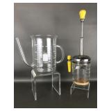 Vtg Gravy Fat Separator & Vtg Hazel Atlas Nut