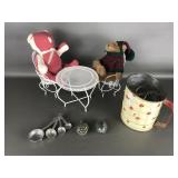 Antique Glass Christmas Ornaments, Holiday Bears