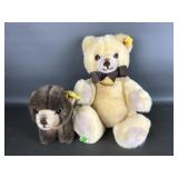 Steiff Browny & Petsy Plush W Tags