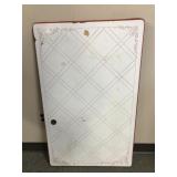 Vintage Enamel Table Top Used As Magnet Board