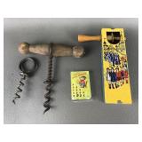Antique William Rockwell Clough corkscrew &