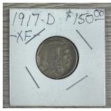 1917-d Buffalo Nickel 5 Cent Coin