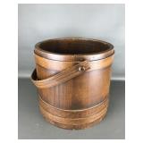 Vintage Wooden Whiskey Barrel Bucket