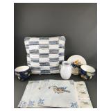 Chindi Decorative Pillow, Sunflower Bowls & More