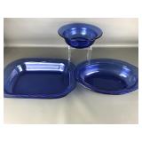 Pyrex Cobalt Blue Serveware Set