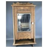 Antique Wooden Apothecary Cabinet