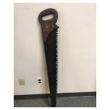 Antique Ec Atkins & Co Brass Medallion Hand Saw