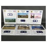 Offical State Quarters Cards Minnesota, Kansas,
