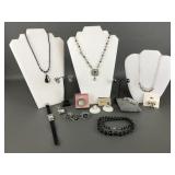 Silver Plated Vintage Avon Necklace + Silver Toned