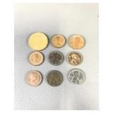 Wheat Pennies & Foreign Currency