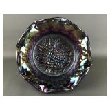 Carnival Glass Grape Centerpiece Bowl