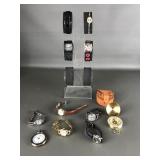 vintage black and gold-tone Quemex quartz & more