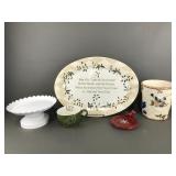 Sonoma Knollwood Vase, Starbucks Coffee Cup &