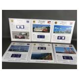 Offical State Quarters Cards Arizona, Michigan