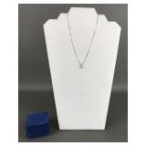 .925 Sterling Silver & Tested Gemstone Necklace