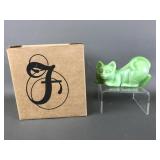 Fenton Glass Chameleon Kitten Figurine W Box
