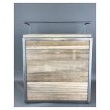 Flip Down Rustic Wine Cabinet Liquor Display