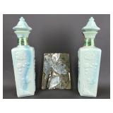 Vtg Ceramic Tile & Mcgill Whisky Decanter Bottles