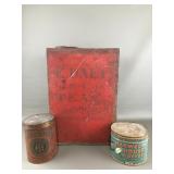 Vintage F Daly & Co Tea & Coffeee Tins