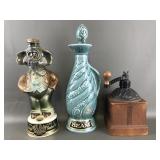 Jim Beam Ceramic Coffee Grinder Decanter & More