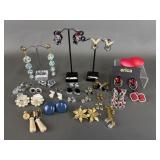 Vintage & Modern Costume Jewelry Clip Earrings