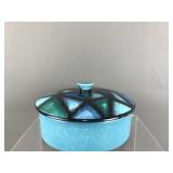 Bitossi Vetrata Lidded Dish Signed