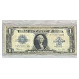 1923 $1 One Dollar 'HORSEBLANKET' Silver