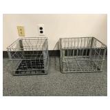 Vintage Heavy Duty Metal Dairy Milk Crates