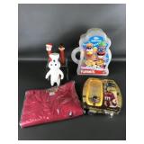 1970s Pilsbury Dough Boy Rubber Toy & More