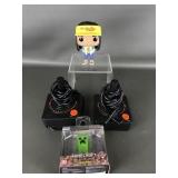 Untested Atari 2600 Joysticks, Minecraft & Funko