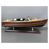 Vtg 20in Christ Craft Speedboat Wooden Model