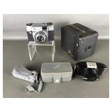 Vtg Kodak Brownie & Bullet W German Agfa Silette