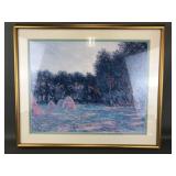 Framed Reproduction Claude Monet Haystacks..