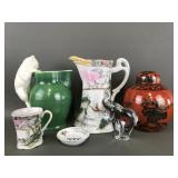 Vintage Asian Porcelain Ginger Jar & More