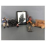 Vtg Hartland Indian Chief Thunderbird & More