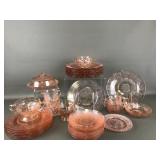 Vtg Pink Depression Federal Glass Company & More