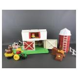 Vtg Fisher Price Little People Chunky Farm & More
