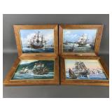 Framed Ceramic Tile Art Pieces By Thomas Freeman