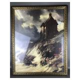Framed Reproduction The Wreck By Eugene Isabey