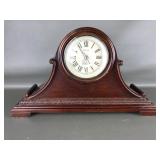 Vintage Wallace Repro Wooden Mantle Clock