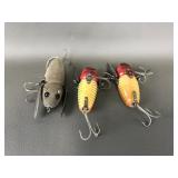 Vtg Heddon Crazy Crawlers Fishing Lures