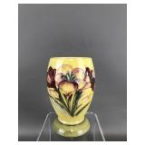 Vintage Signed Moorcraft Pottery Orchid Vase