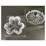 Waterford Crystal Clover & Oval Trinket Trays