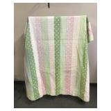 Lime Green & Pink Polka Dot Quilt