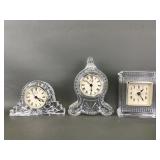 Crystal Legends Godinger Table Clocks