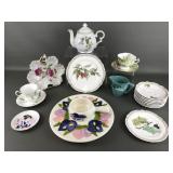 Hand-painted Ceramic Snack Plate & Dip & More