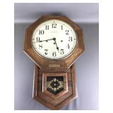 Hamilton Headmaster Schoolhouse Wall Clock